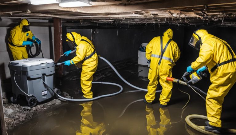 sewage backup cleaning services