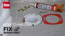 How to repair a broken toilet flange