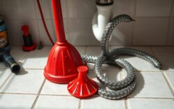 plunger vs drain snake for clogs